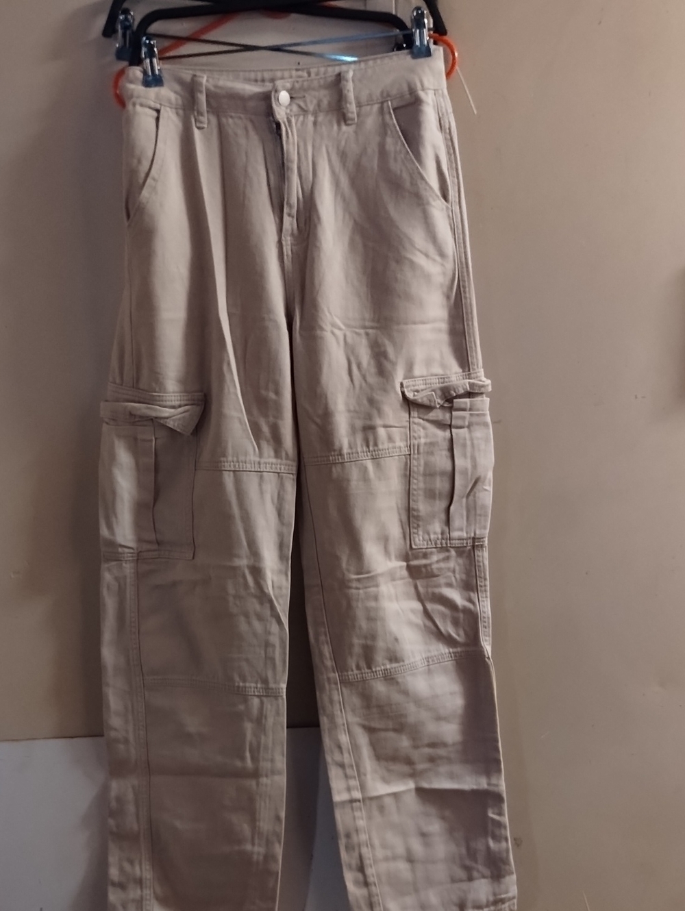 SHEIN Men's Beige Cargo Pants - Tan Utility Style